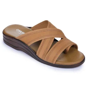 Coolers Casual Brown Slippers For Men 7123-61 By FOOTSY