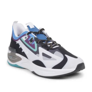 Leap7x White Sports Lacing Running Shoes For Men HANOVER-1 By FOOTSY